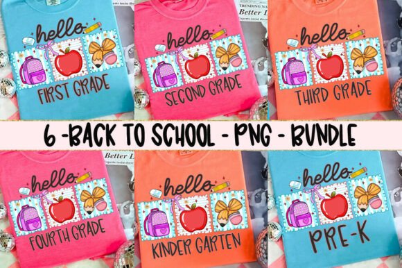 Back to School Bundle Preppy Shirt PNG: Your New Design Staple