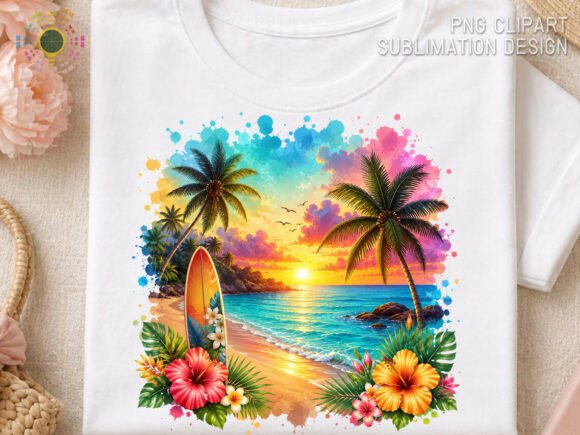 Capture Island Energy with Tropical Sunset Beach Paradise Summer