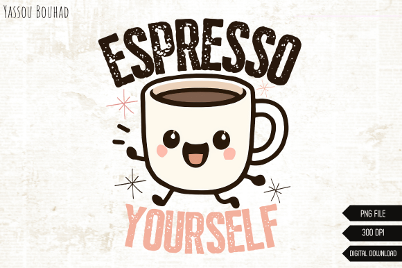 Espresso Yourself: More Than Just a Funny Coffee Cup PNG