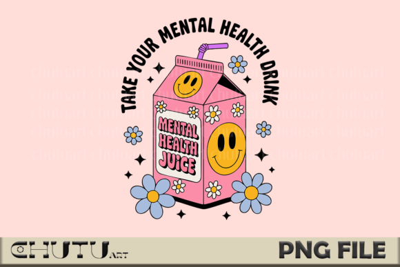 Fuel Your Joy with the Mental Health Drink PNG