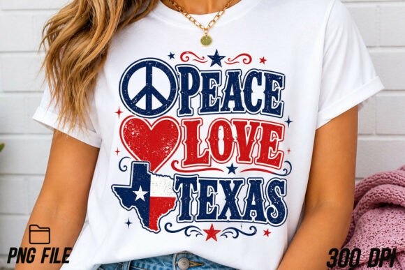 Peace Love Texas PNG: Infuse Your Designs with Lone Star Soul
