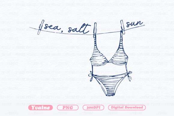 Retro Summer PNG Beach Bikini Doodle: A Designer's Guide