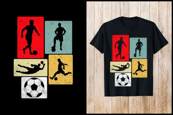 Reviving the Golden Era: Soccer Vintage Retro Playing T-Shirt