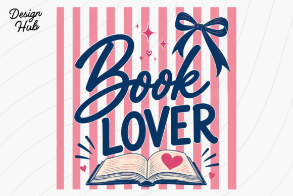 Stripe Book Lover PNG T-Shirt Design: A Cozy Graphic for Readers