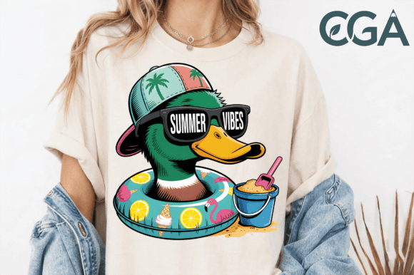 Summer Vibes Mallard Duck PNG: Your Ticket to a Sunny Season