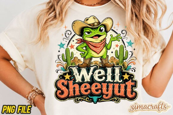 Well Sheeyit Frog PNG Sublimation: A Touch of Whimsy
